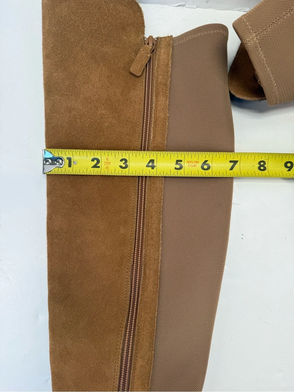 Cole Haan Isabelle Tall Suede Over-the-Knee Boots in Chestnut size 7